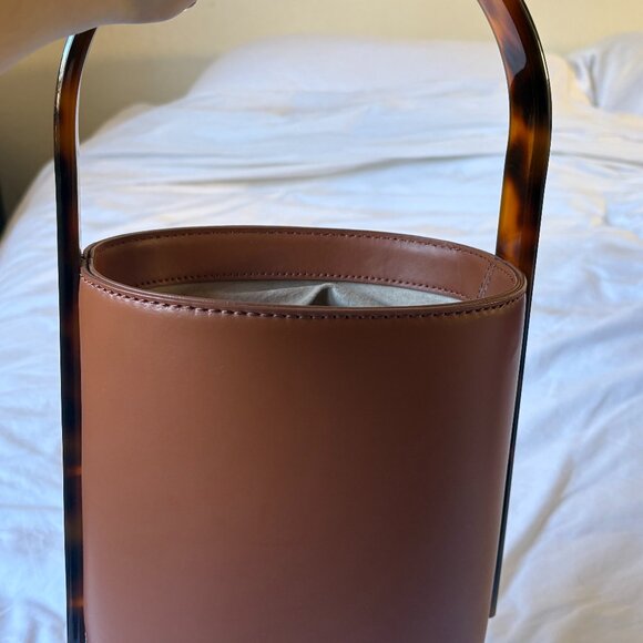 STAUD Handbags - STAUD Bissett Bag Tan Tortoise